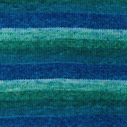 Red Heart Super Saver Bitty Stripes Yarn Seaweed