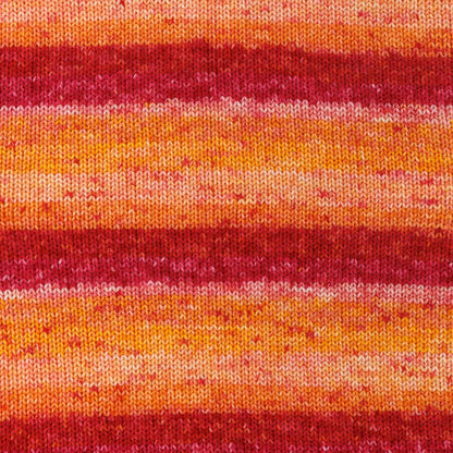 Red Heart Super Saver Bitty Stripes Yarn Hot Stuff