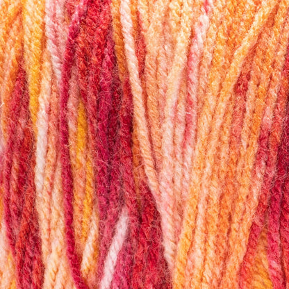 Red Heart Super Saver Bitty Stripes Yarn Hot Stuff