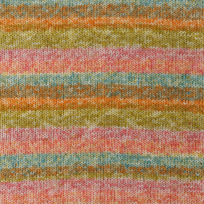 Red Heart Super Saver Bitty Stripes Yarn Citrus