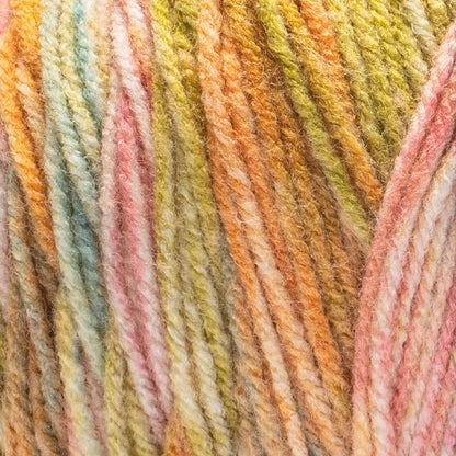 Red Heart Super Saver Bitty Stripes Yarn Citrus