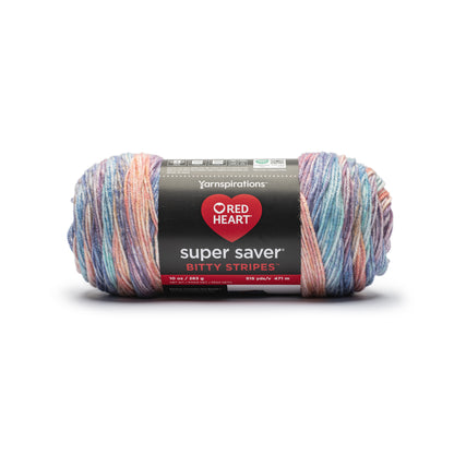 Red Heart Super Saver Bitty Stripes Yarn Fairycore