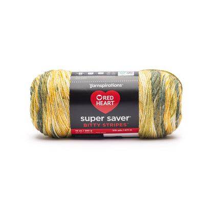Red Heart Super Saver Bitty Stripes Yarn Cactus