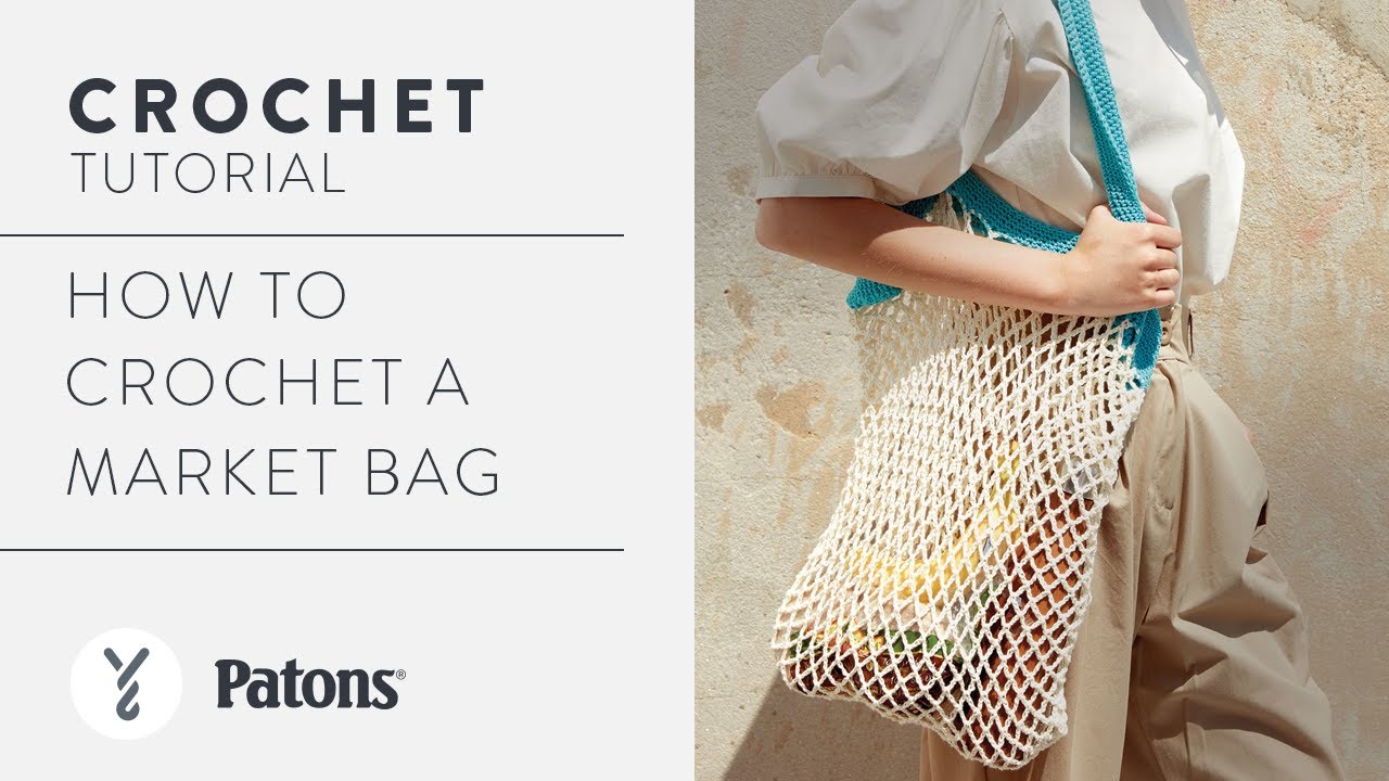 Patons Crochet Mesh Market Bag