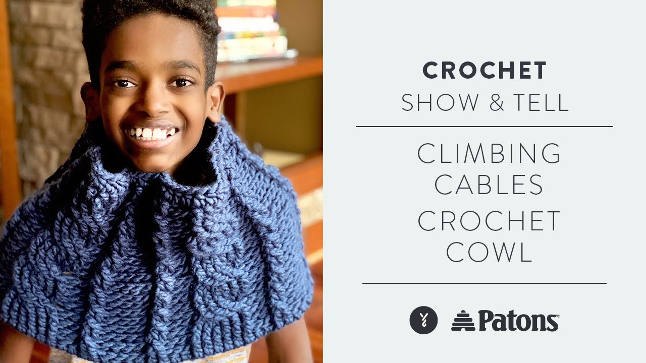 Patons Climbing Cables Crochet Cowl