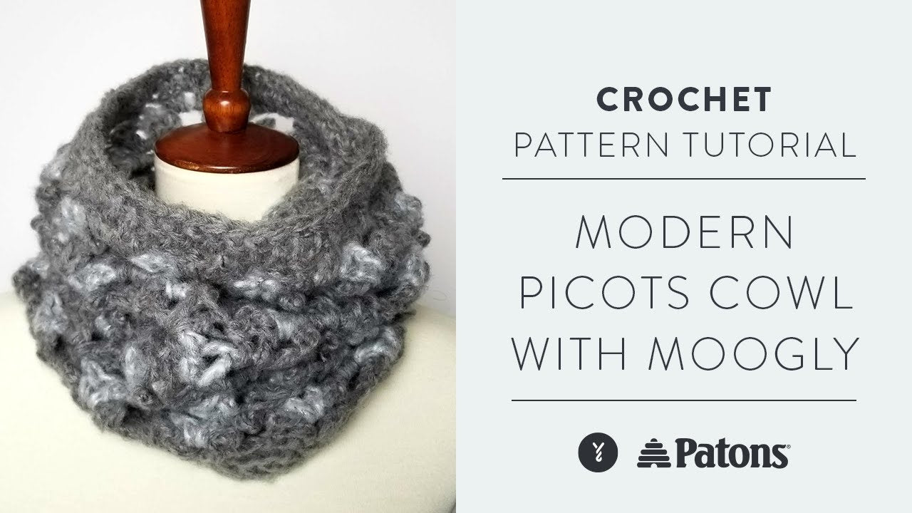 Patons Modern Picots Crochet Cowl