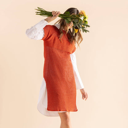 crochet mesh dress pattern Free Easy Patons Crochet Best in Mesh Dress Pattern