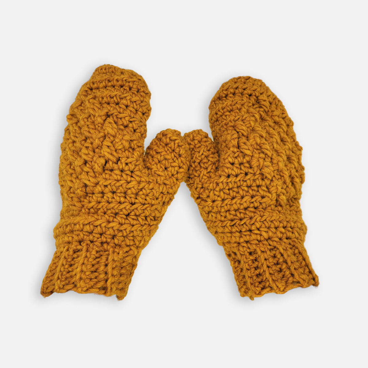 Crochet Mittens made in Patons Classic Wool Roving Yarn