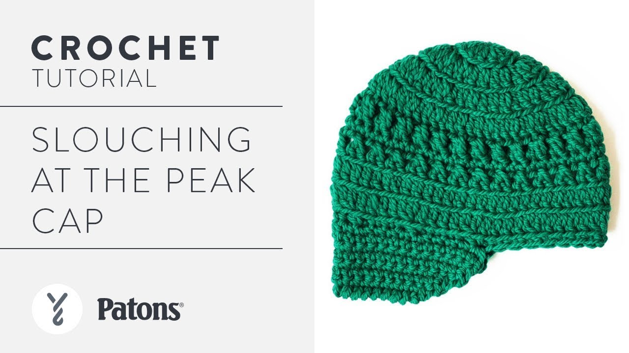Patons Slouching At The Peak Cap Crochet