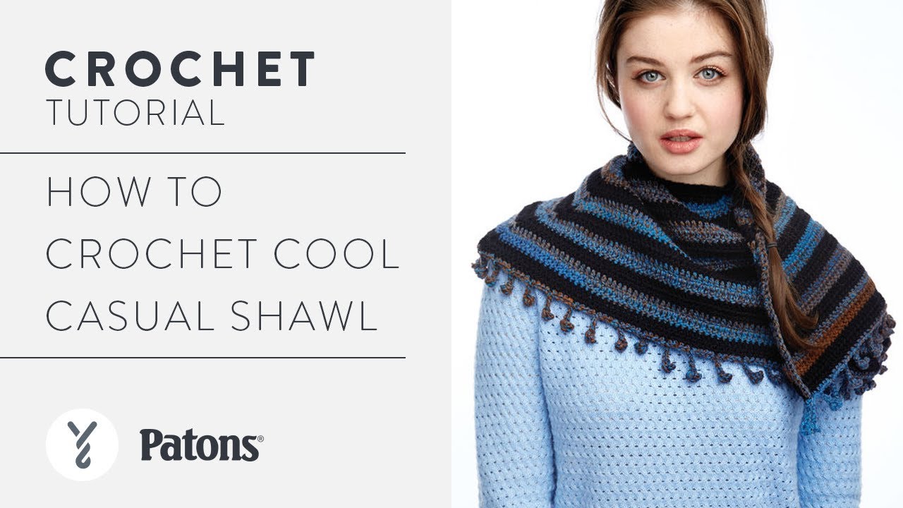 Patons Casual Cool Shawl Crochet