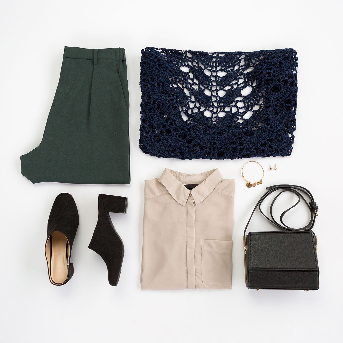 Crochet Shawl made in Patons Grace Yarn, Navy.