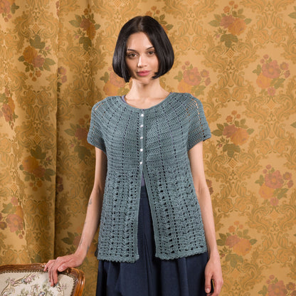 Patons Crochet Cap Sleeve Cardigan Citadel