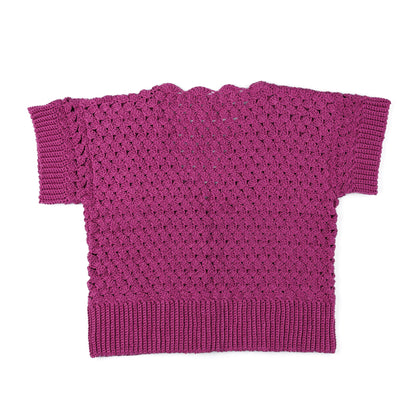Patons Grace Scallop-Edged Crochet Cardigan Orchid