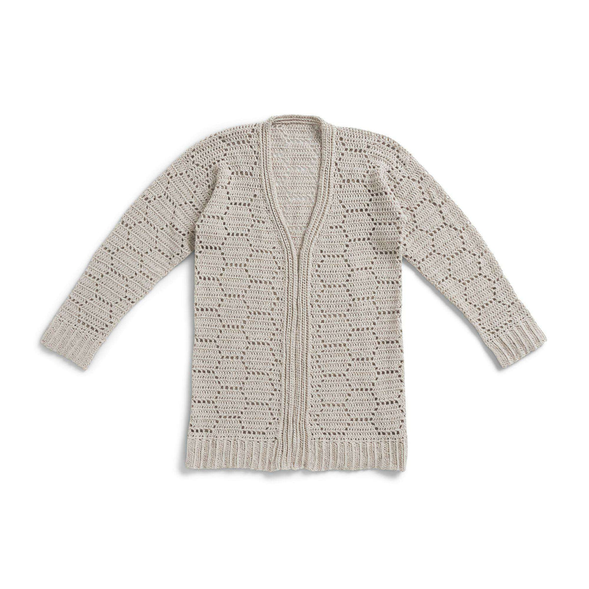 Crochet Cardigan made in Patons Linen Yarn