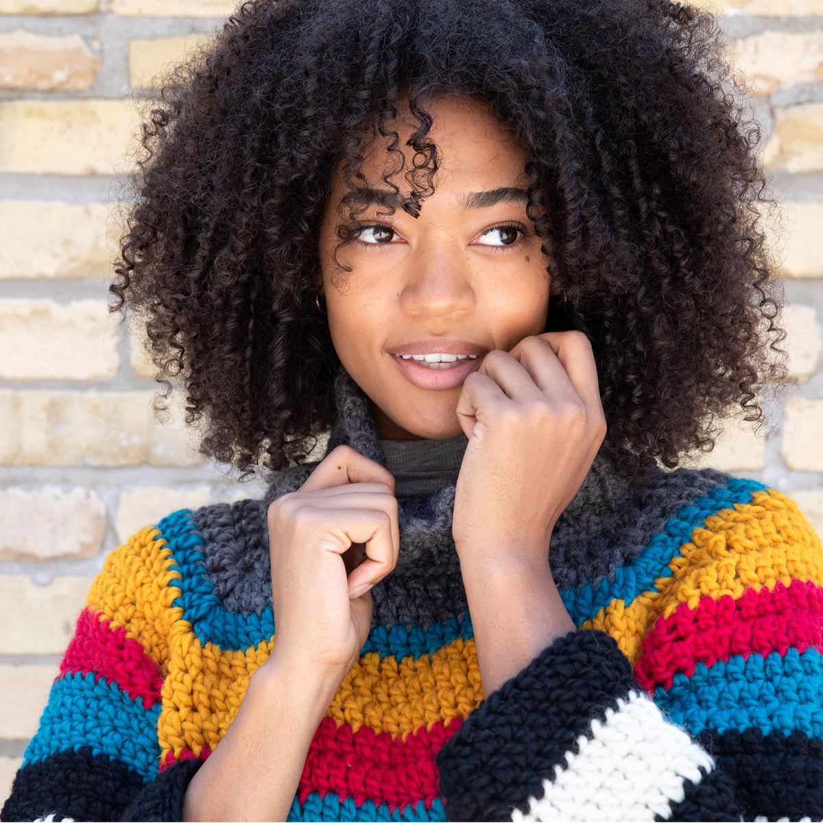 Crochet Sweater made in Patons Classic Wool Roving Yarn