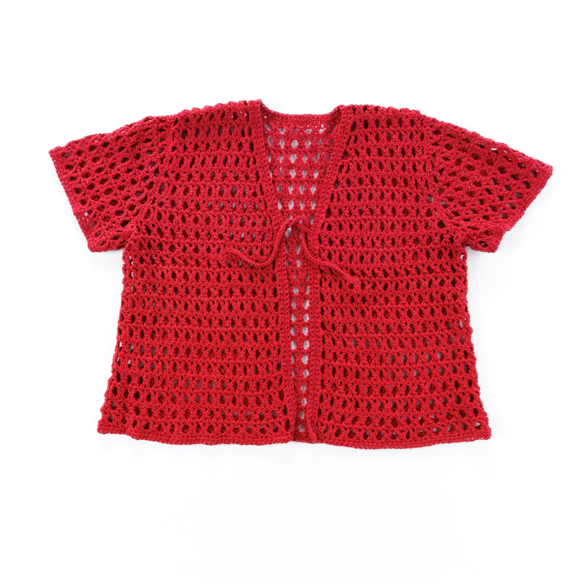 Free Patons Crochet Mesh Beachside Cardigan Pattern | Yarnspirations