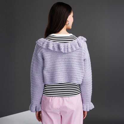 Patons For the Frill of It Crochet Cardigan Patons For the Frill of It Crochet Cardigan