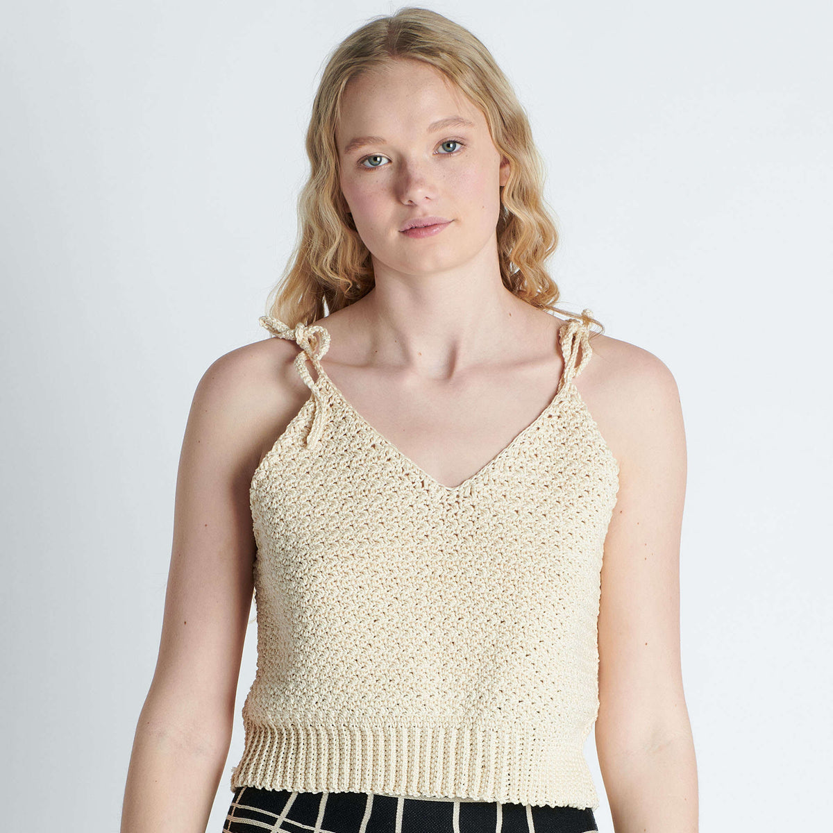 Crochet Tank Top made in Patons Grace Yarn 