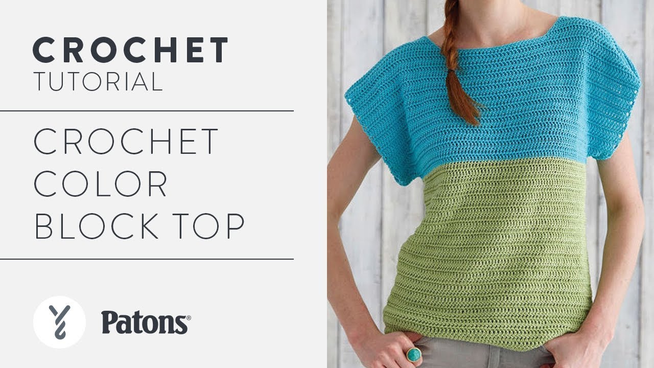 Patons Colorblock Top Crochet