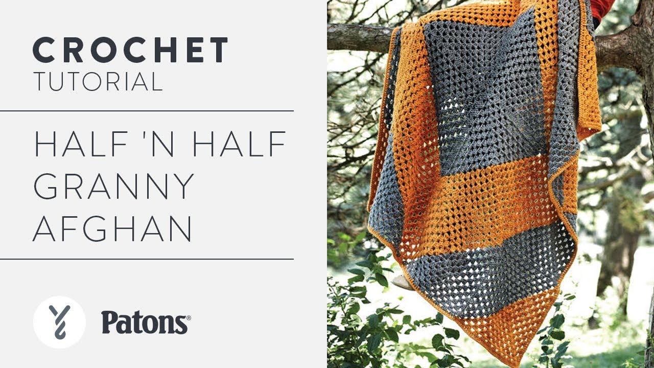 Patons Half'n Half Granny Crochet Blanket