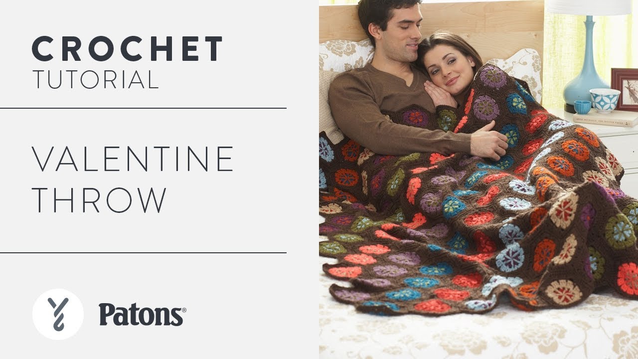 Patons Valentines Throw Crochet