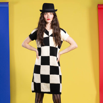 Patons Checkmate Knit Dress Patons Checkmate Knit Dress