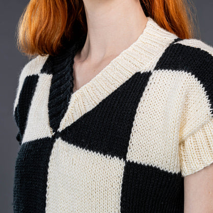 Patons Checkmate Knit Dress Patons Checkmate Knit Dress