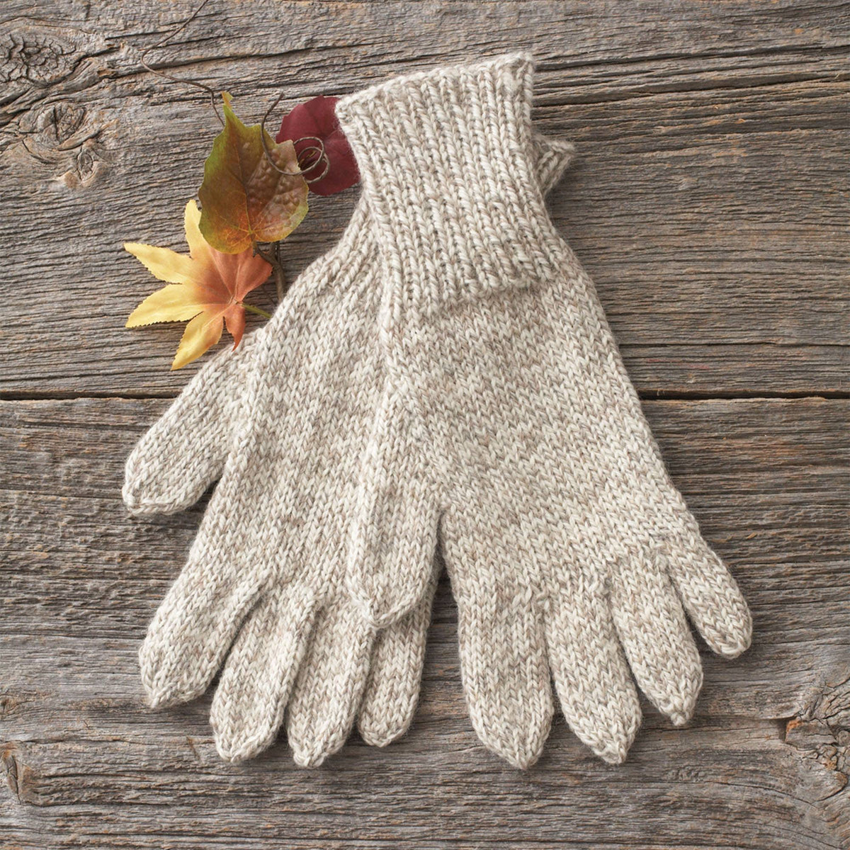 Knit Gloves made in Patons Classic Wool Yarn