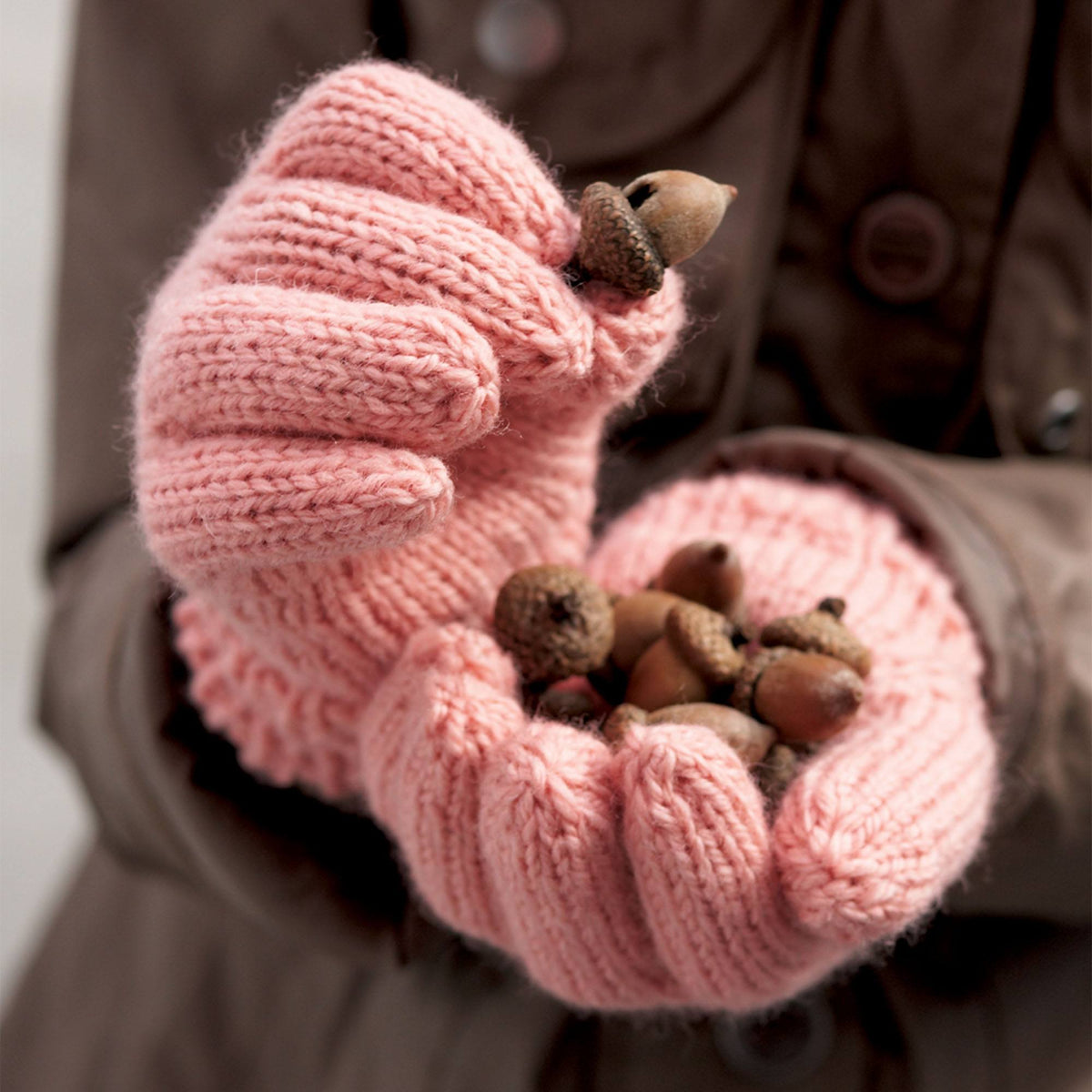 Knit Gloves made in Patons Classic Wool Yarn