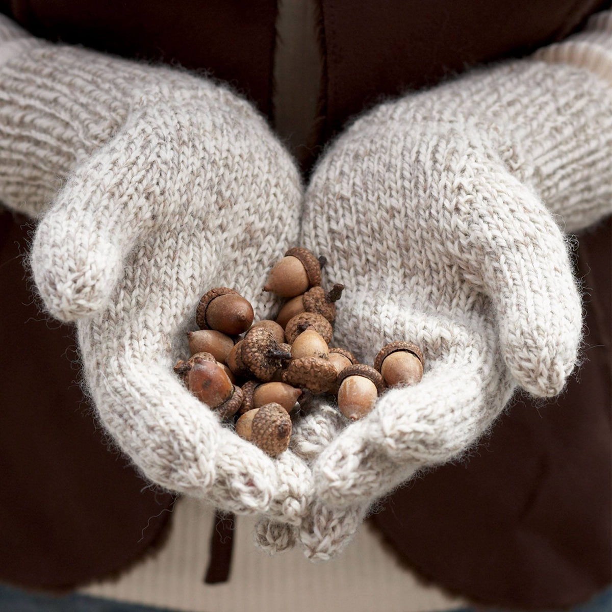 Knit Gloves made in Patons Classic Wool Yarn