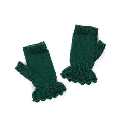 Patons Knit Ruffle Lace Glovettes Patons Knit Ruffle Lace Glovettes