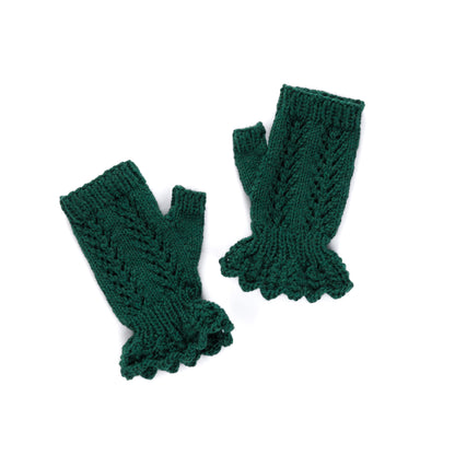 Patons Knit Ruffle Lace Glovettes Patons Knit Ruffle Lace Glovettes