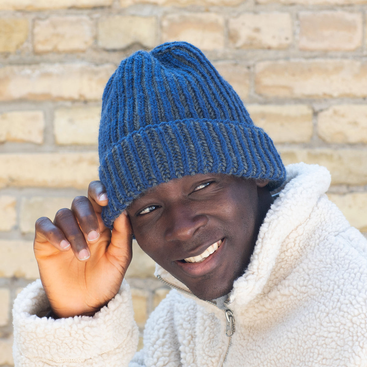 Knit Beanie made in Patons Classic Wool Worsted Yarn