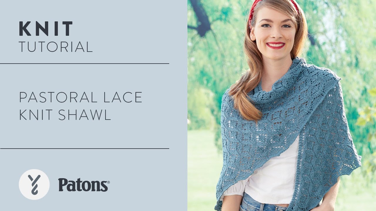Patons Pastoral Lace Knit Shawl