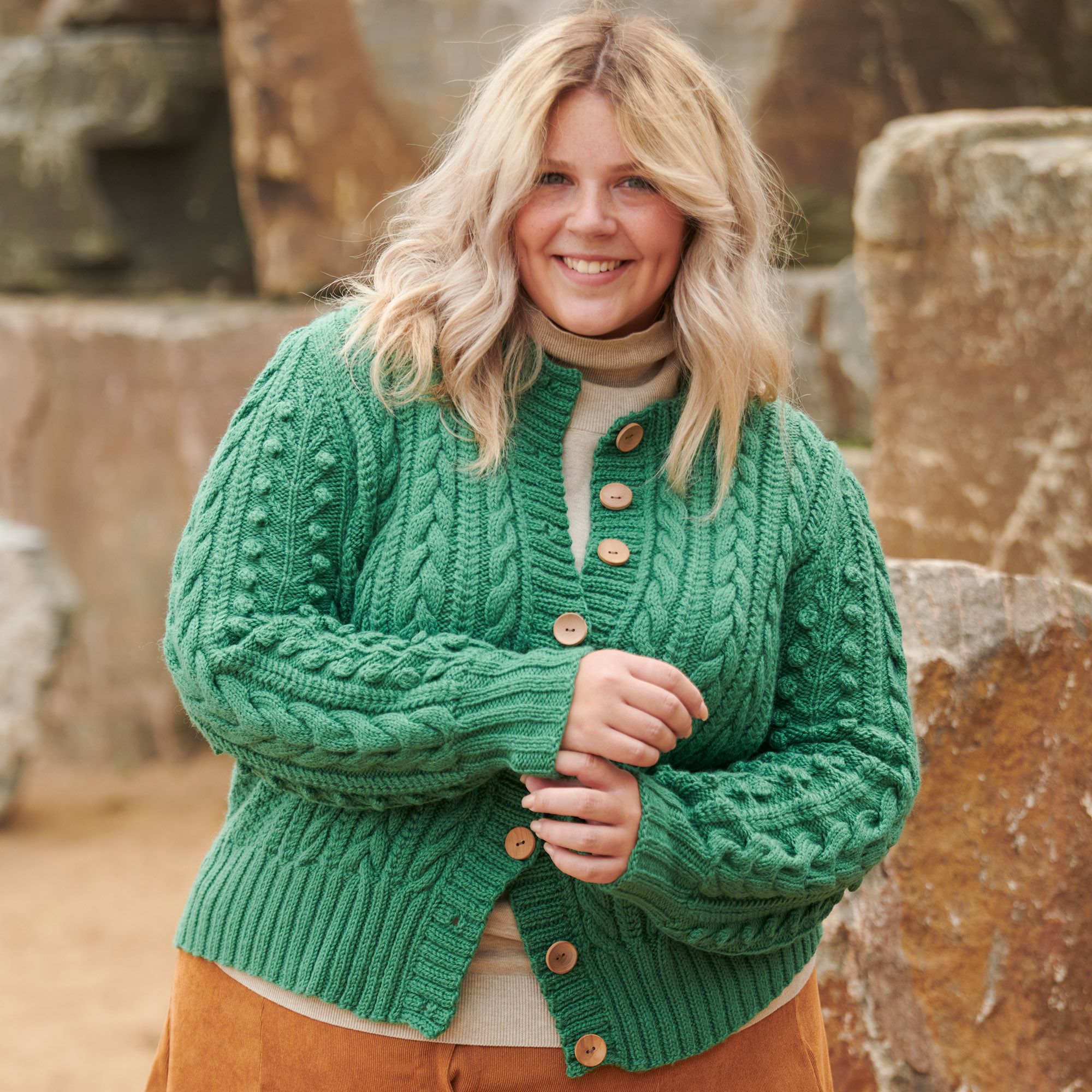 Free Patons Dovercourt Cardigan Knitting Pattern | Yarnspirations