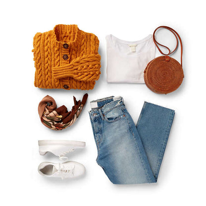 Patons Dovercourt Knit Cardigan Desert