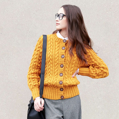 Patons Dovercourt Knit Cardigan Desert