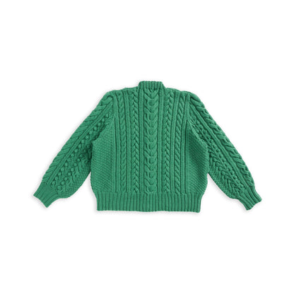 Patons Dovercourt Knit Cardigan Rich Grass
