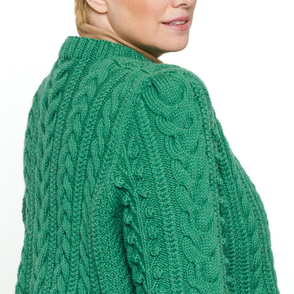 Patons Dovercourt Knit Cardigan Rich Grass