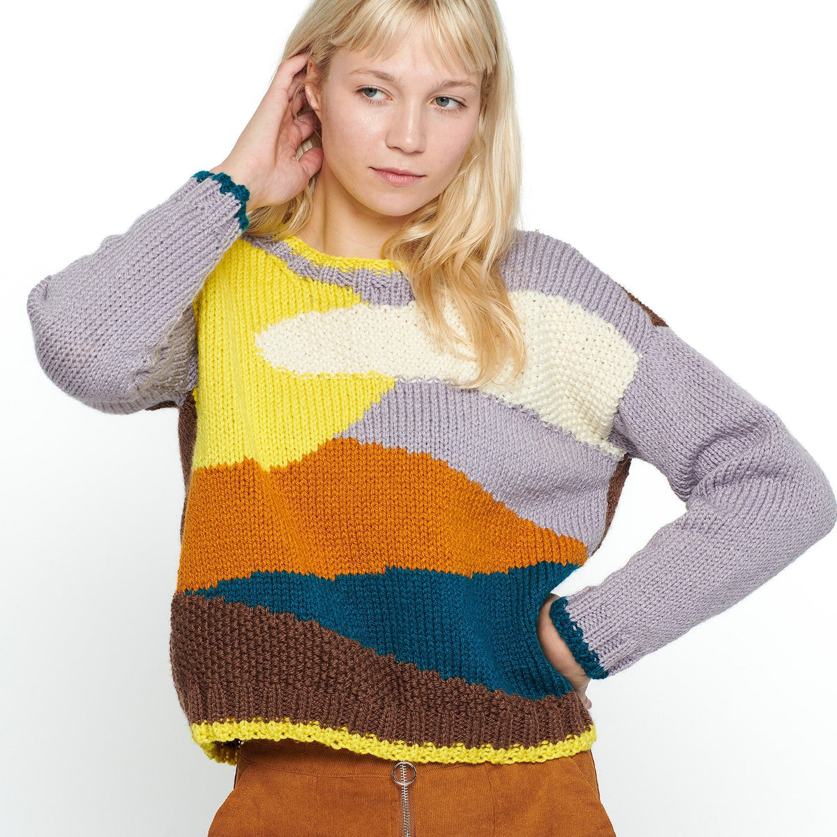 Knit Sweater made in Patons Inspired Yarn