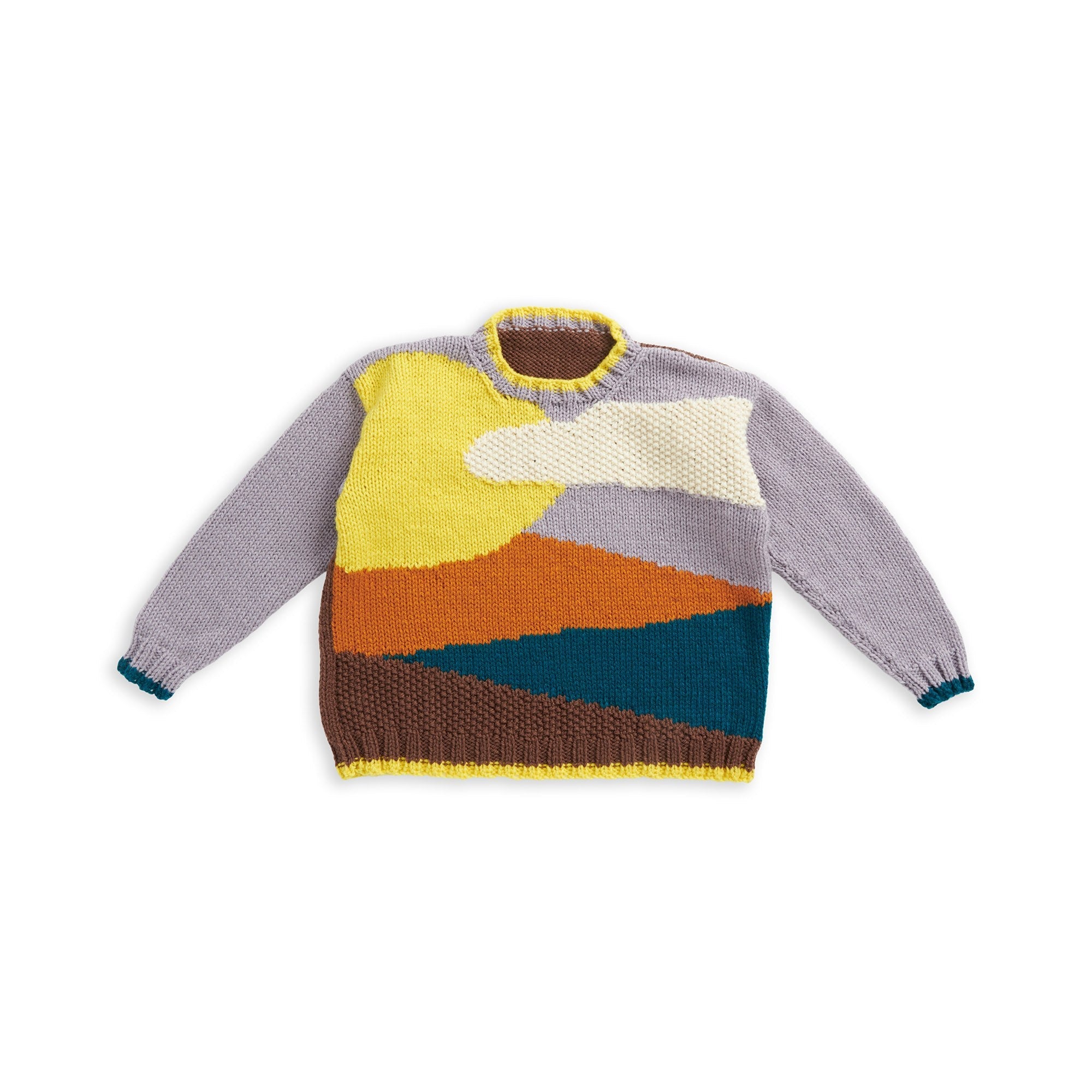 Patons Knit Landscape Sweater | Yarnspirations