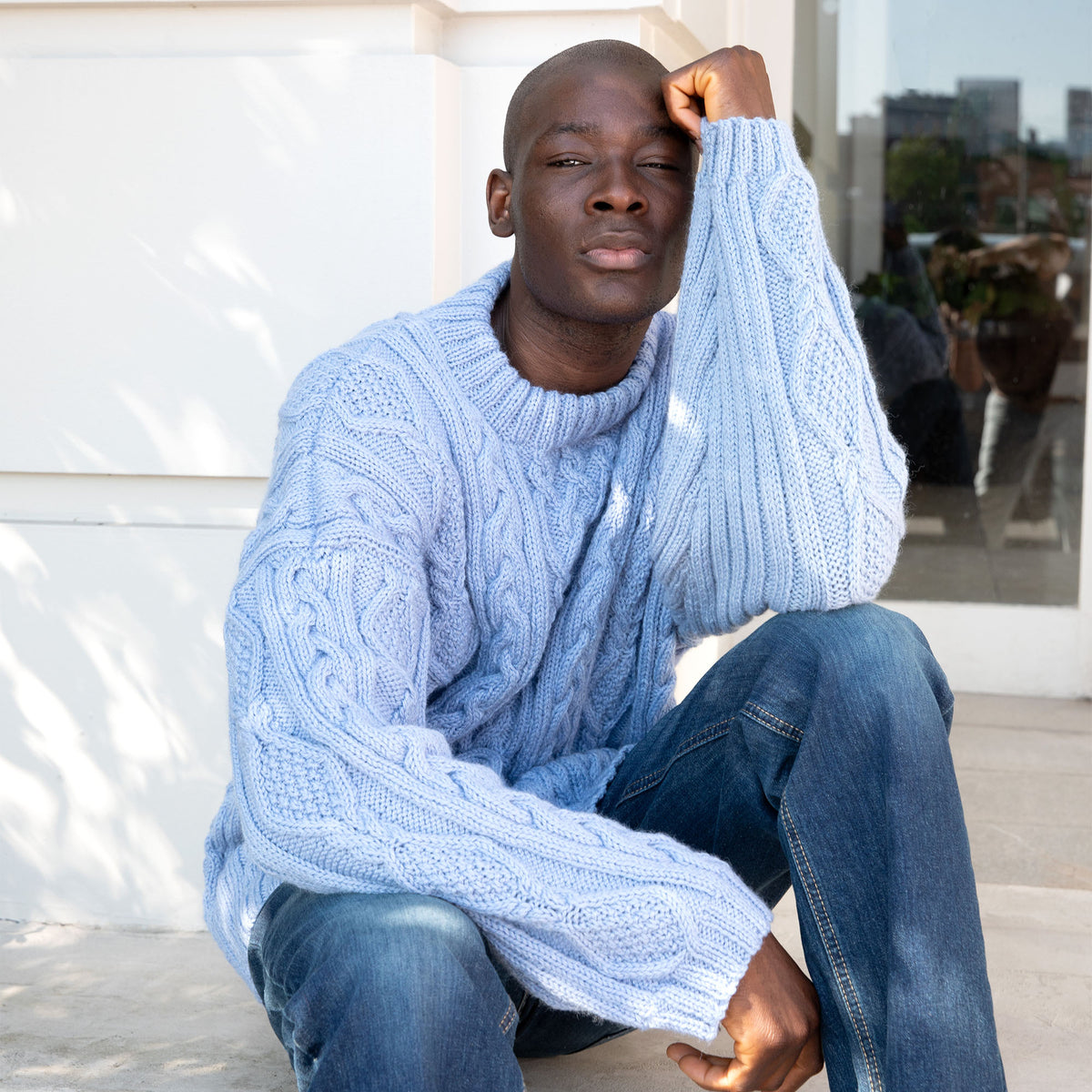 Knit Pullover made in Patons Classic Wool Worsted Yarn