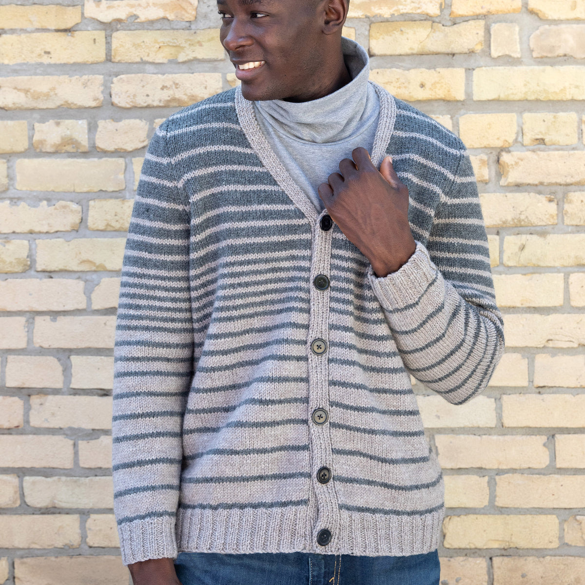 Knit Cardigan made in Patons Classic Wool Worsted Yarn