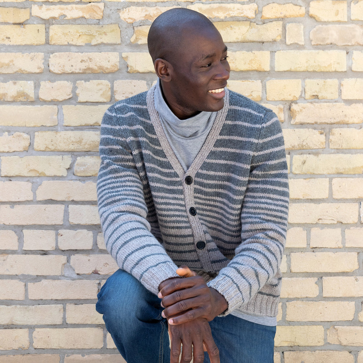 Knit Cardigan made in Patons Classic Wool Worsted Yarn