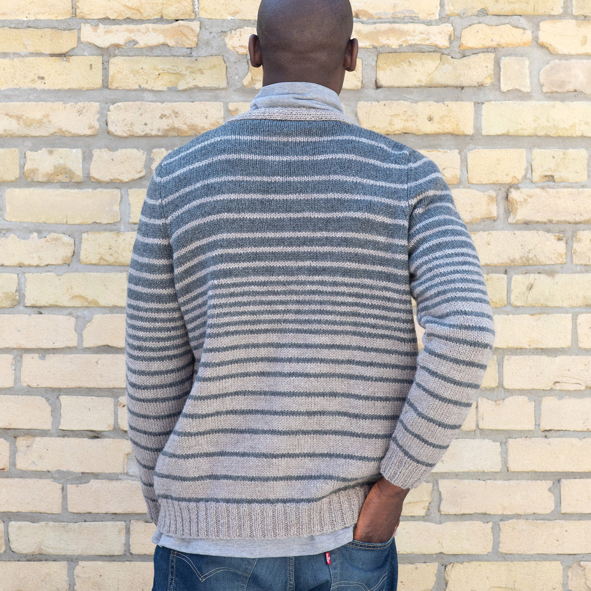 Knit Cardigan made in Patons Classic Wool Worsted Yarn