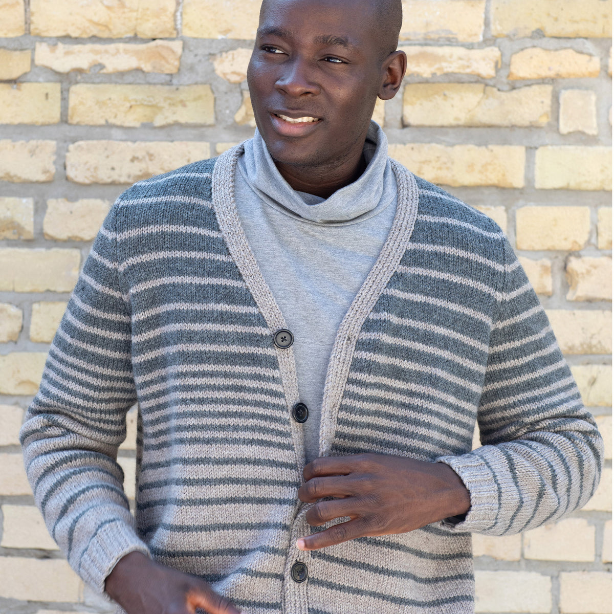Knit Cardigan made in Patons Classic Wool Worsted Yarn