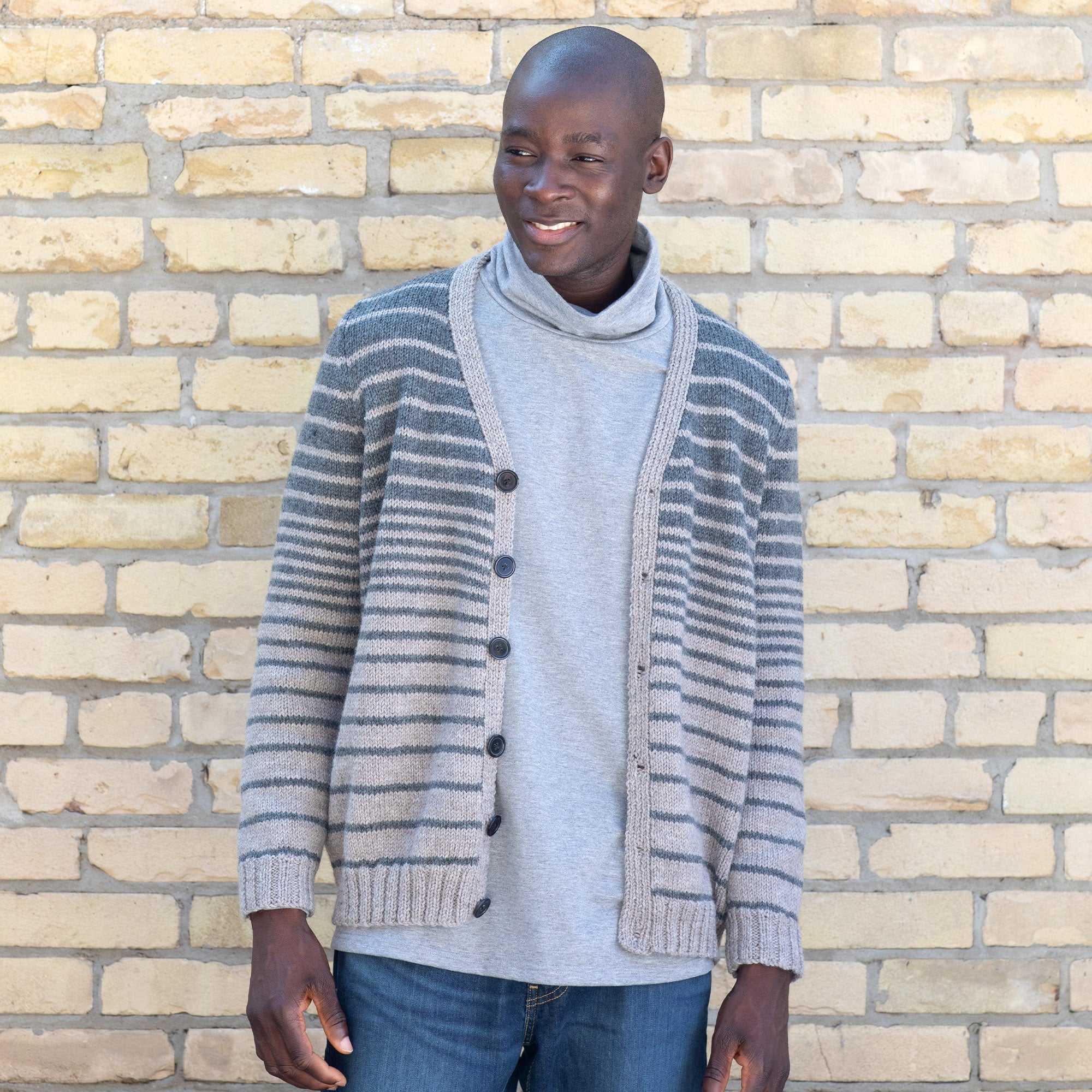 Free Patons Reverb Stripes Cardigan Knitting Pattern | Yarnspirations