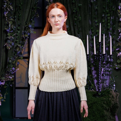 Patons Knit Blackwell Bloom Sweater Aran