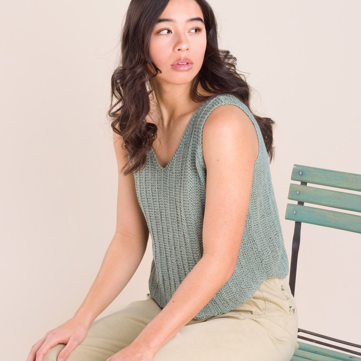 Knit Tank made in Patons Yarn