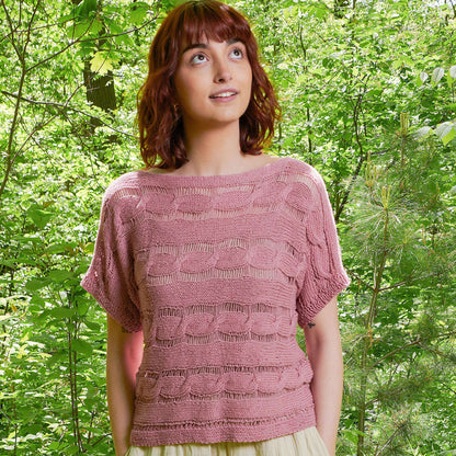 Patons Knit Drop Stitch Top Knit Top made in Patons Linen Yarn